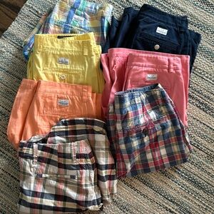 5 pair mens Vineyard Vine shorts 9” new.